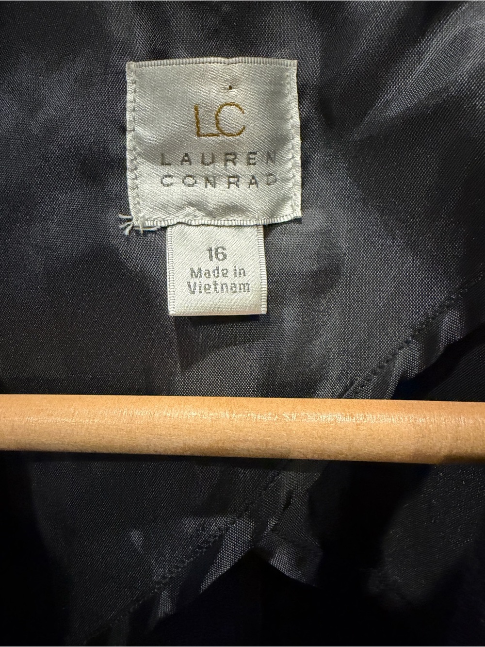 LC Lauren Conrad Black Shawl-Collar Blazer - Picture 2 of 3